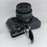 For Canon EOS M6 Camera Base Cover Vintage PU Leather Half Case with Battery Opening - Black - 3