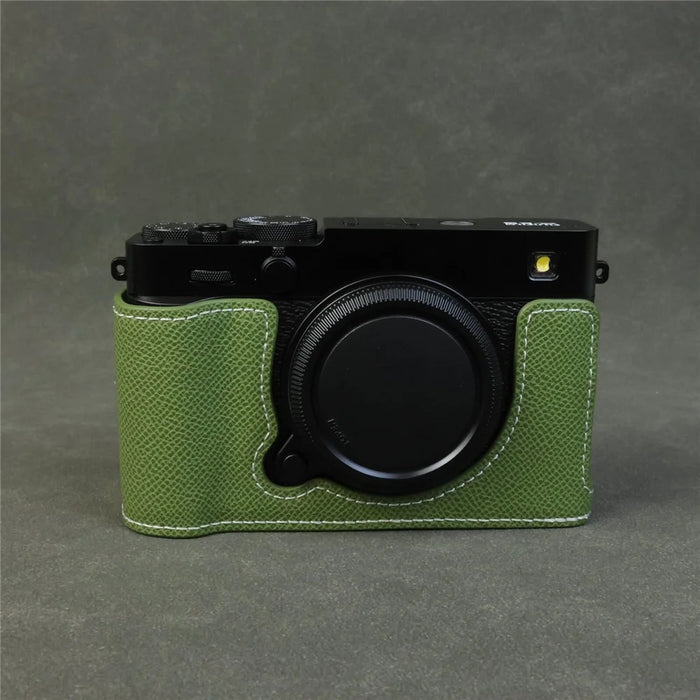 For Fujifilm X-E5 Camera Case with Detachable Battery Access  /  Shoulder Strap - Green - 3