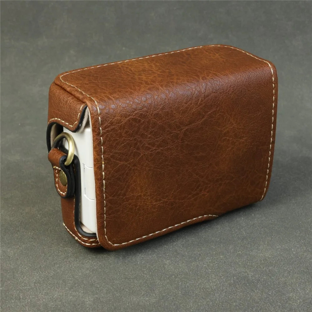For Sony ZV-1F / ZV-1M2 Camera Case with Battery Opening Portable Leather Camera Protective Cover - Coffee - 6