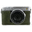 For Fujifilm X-E5 Camera Half Case Litchi Texture Leather Bottom Cover with Battery Opening - Green - 1