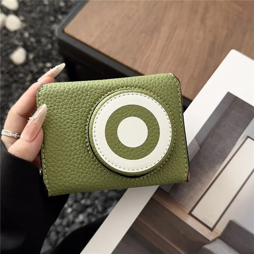 For Ricoh GR IV / GR IIIx / GR III Camera Case Detachable Leather Cover with Flip-Top Lid / Shoulder Strap - Green - 2