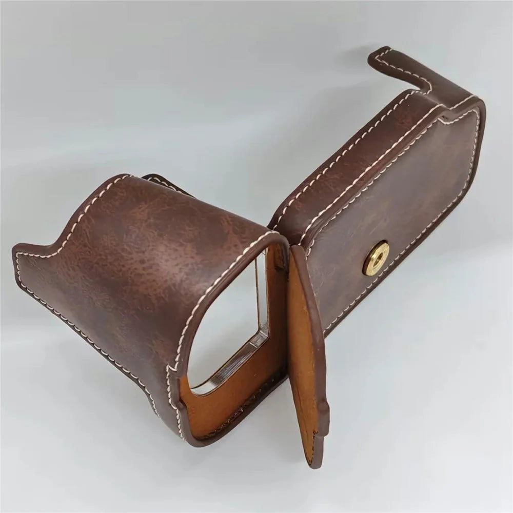 For Nikon D610  /  D600 PU Leather Camera Base Camera Protective Cover with Battery Access - Coffee - 4
