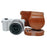 Retro Leather Case Camera Bag for Sony A5000  /  A5100  /  NEX3N PU Camera Protective Cover with Shoulder Strap - Brown - 1