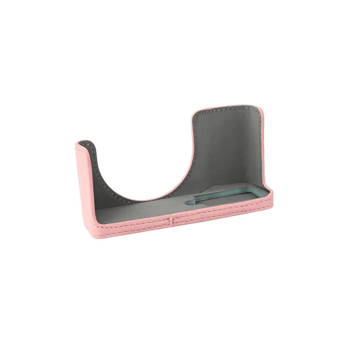 For Ricoh GR III  /  GR IV Litchi PU Leather Camera Base Protective Camera Case with Tripod Screw Hole and Battery Access - Pink - 4