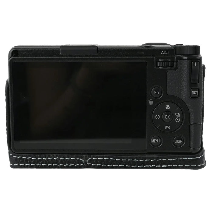 Genuine Leather Camera Base for Ricoh GR III  /  GR IV Protective Camera Case with Tripod Screw and Battery Access - Black - 5