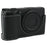 For Ricoh GR III  /  GR IV Camera Case Genuine Leather Base with Shoulder Strap and Tripod Screw Hole - Black - 3