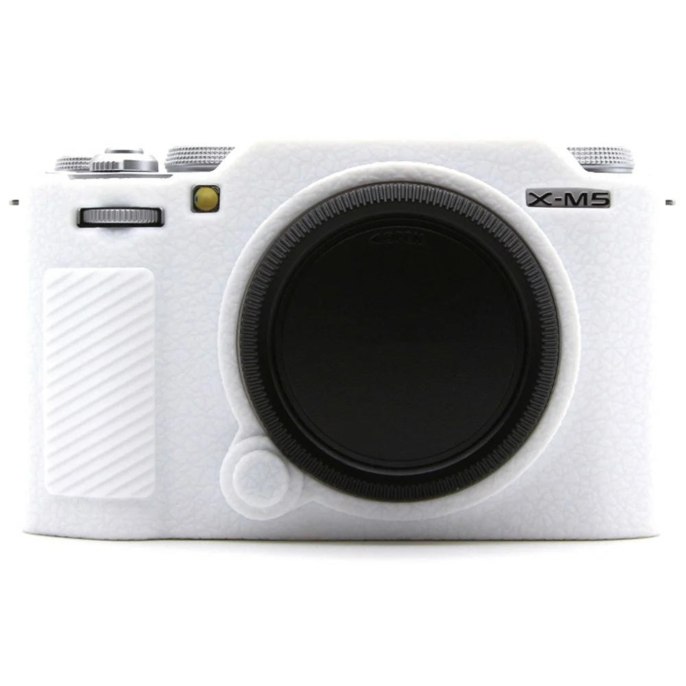 For Fujifilm X-M5 Silicone Camera Protective Case Shock-Absorbent Camera Cover - White - 1
