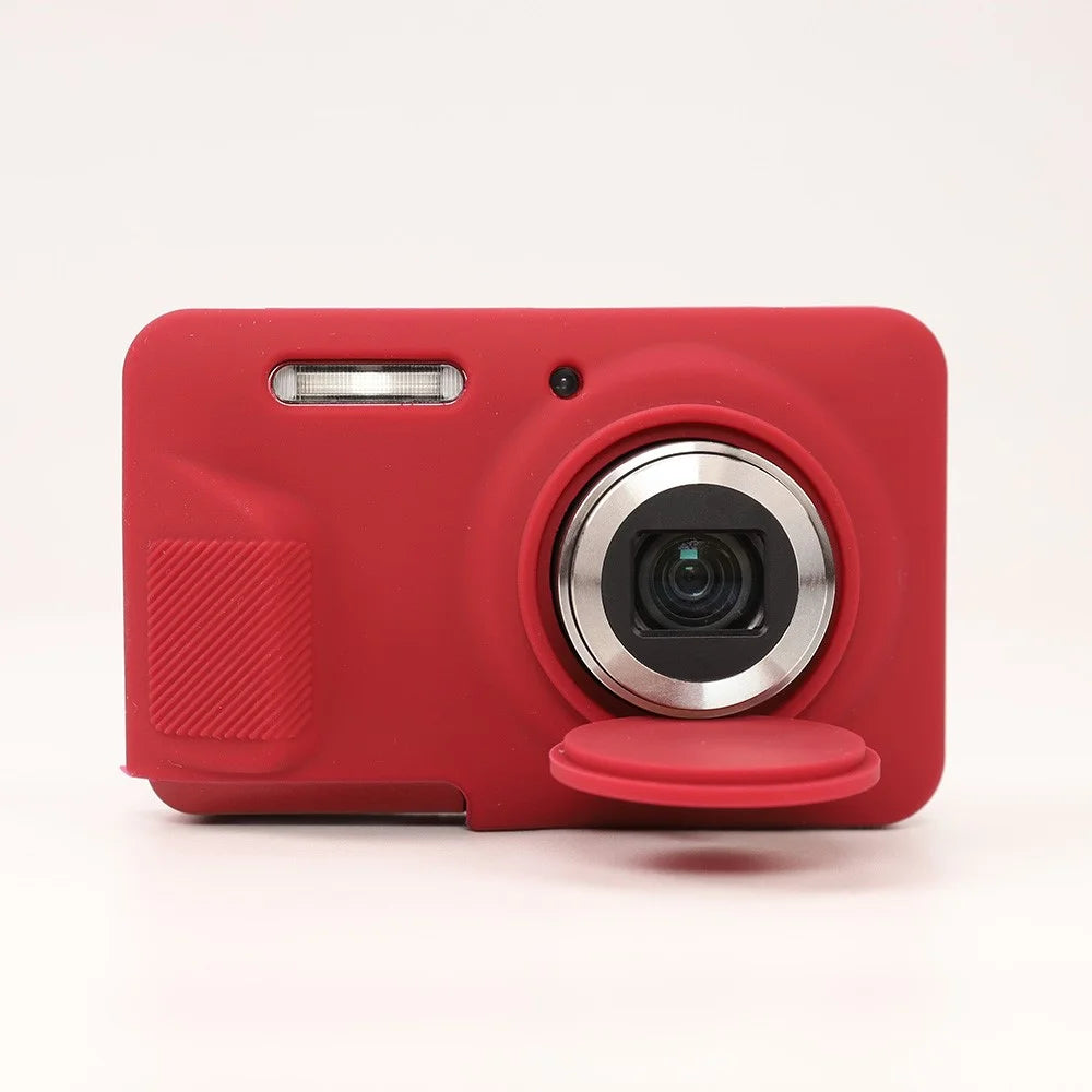 For KODAK PIXPRO FZ55 Camera Case Silicone Protective Cover with Shock-Absorbent and Washable - Red - 5