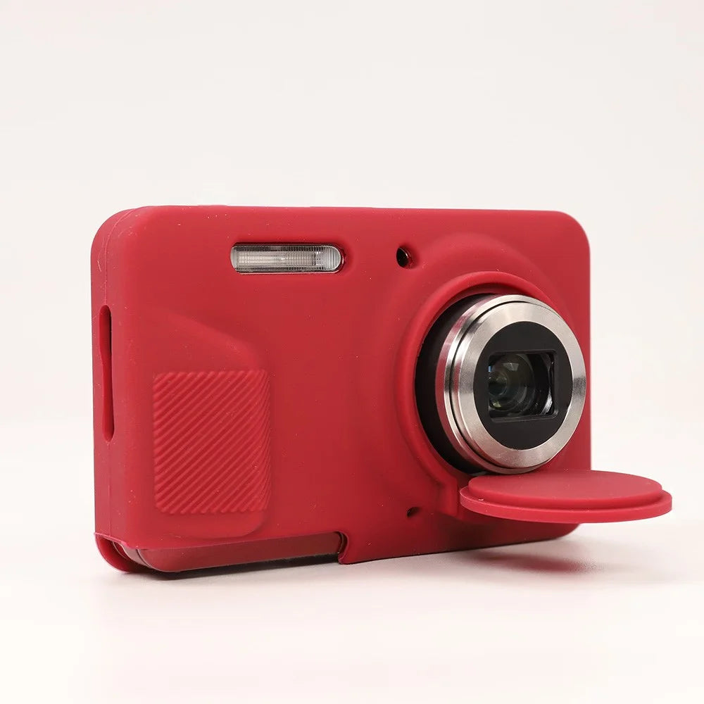 For KODAK PIXPRO FZ55 Camera Case Silicone Protective Cover with Shock-Absorbent and Washable - Red - 6