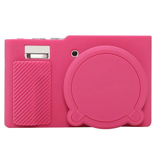 For Panasonic Lumix DMC-ZS99  /  DMC-TZ99 Camera Case Silicone Protective Cover with Shock Absorbing Anti Scratch - Rose Red - 1