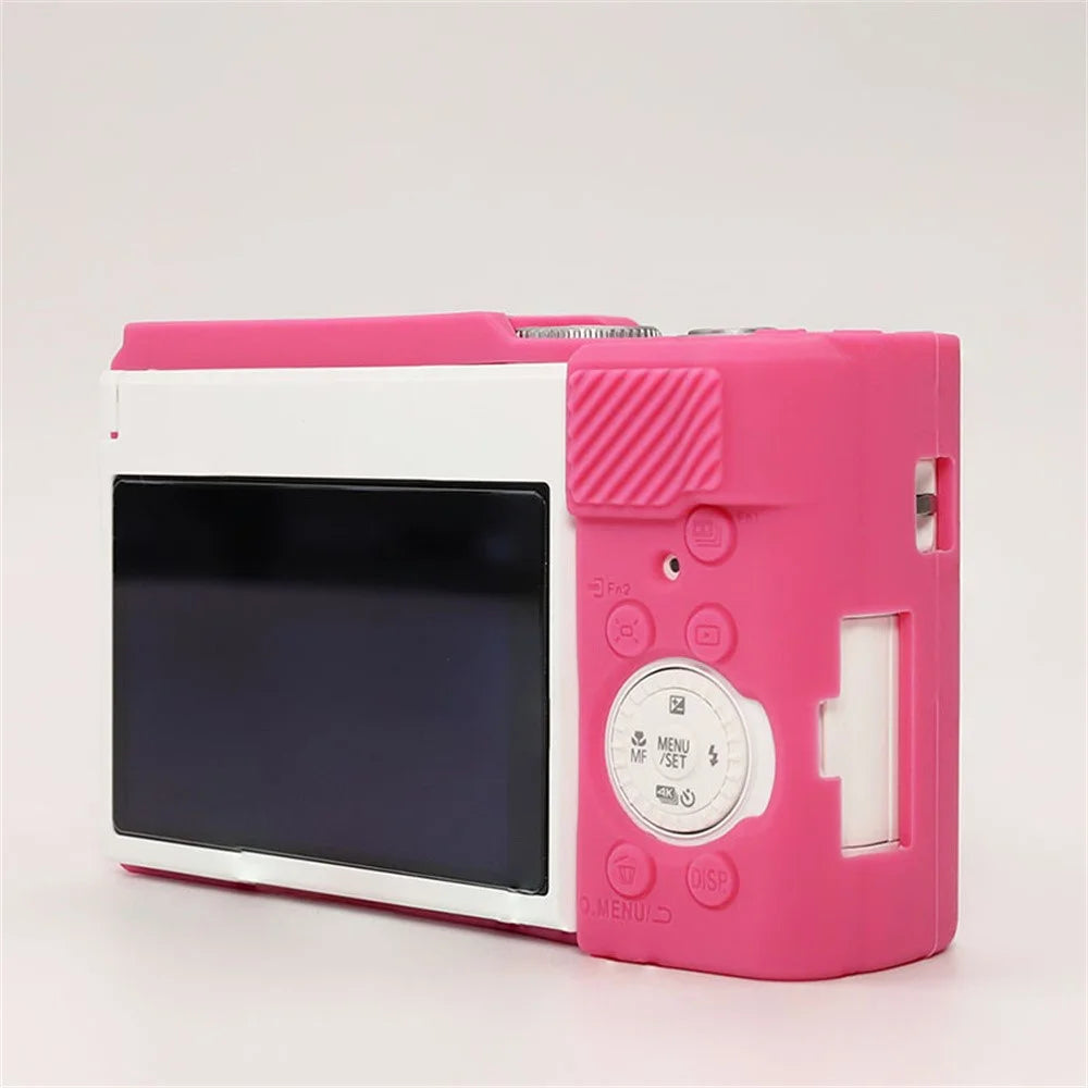 For Panasonic Lumix DMC-ZS99  /  DMC-TZ99 Camera Case Silicone Protective Cover with Shock Absorbing Anti Scratch - Rose Red - 6