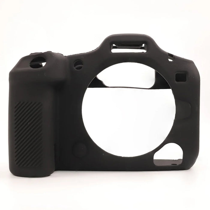 For Canon EOS R5 Mark II Glossy Camera Case Anti-Scratch Silicone Protective Cover - Black - 2
