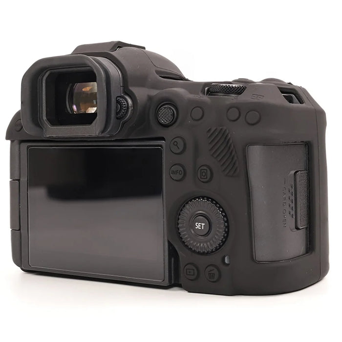 For Canon EOS R5 Mark II Glossy Camera Case Anti-Scratch Silicone Protective Cover - Black - 4