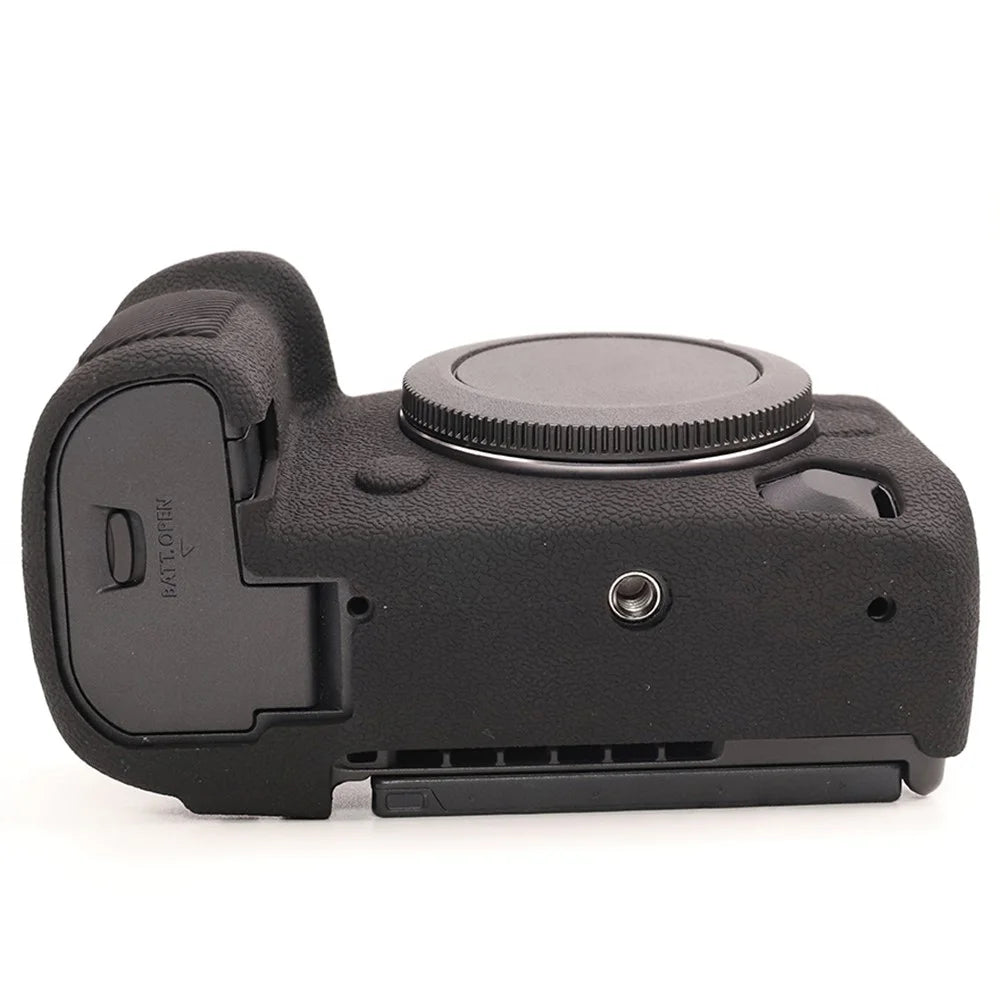 For Canon EOS R5 Mark II Textured Camera Case Anti-Scratch Silicone Protective Cover - Black - 7