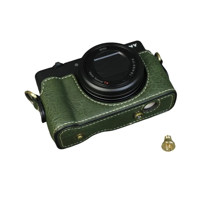 For Sony ZV-1 Camera Case Portable Protective Cover Without Battery Opening - Green - 6