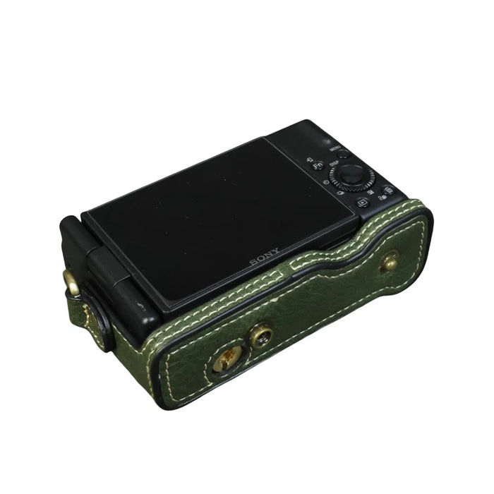 For Sony ZV-1 Camera Case Portable Protective Cover Without Battery Opening - Green - 7