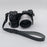 For Sony NEX-7 / NEX-6 PU Leather Camera Case Battery Opening Design Half Body Cover with Hand Strap - Black - 3