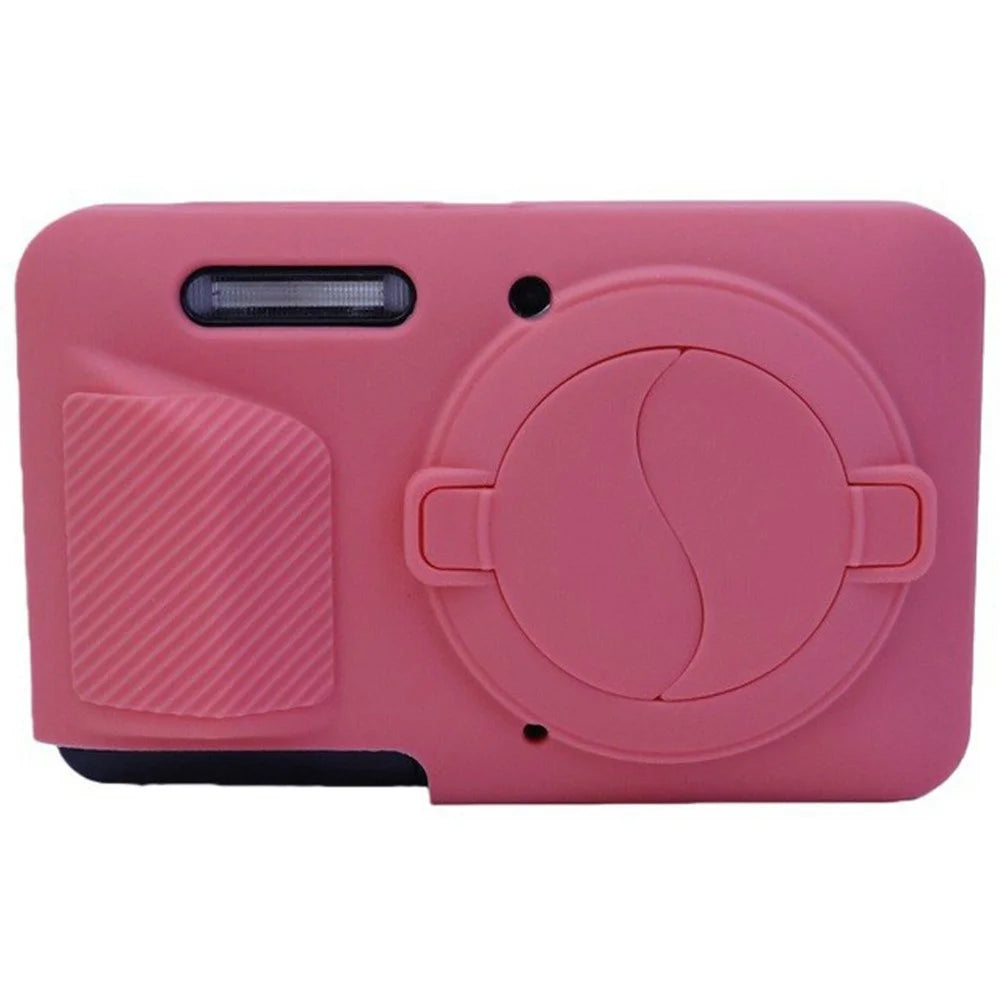 For Kodak Pixpro FZ55 Camera Silicone Case Shockproof Dustproof Cover with Lens Cap - Red - 1