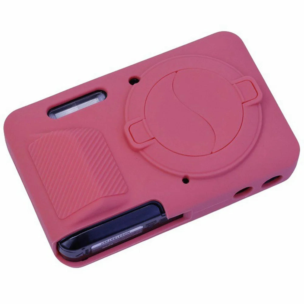 For Kodak Pixpro FZ55 Camera Silicone Case Shockproof Dustproof Cover with Lens Cap - Red - 2