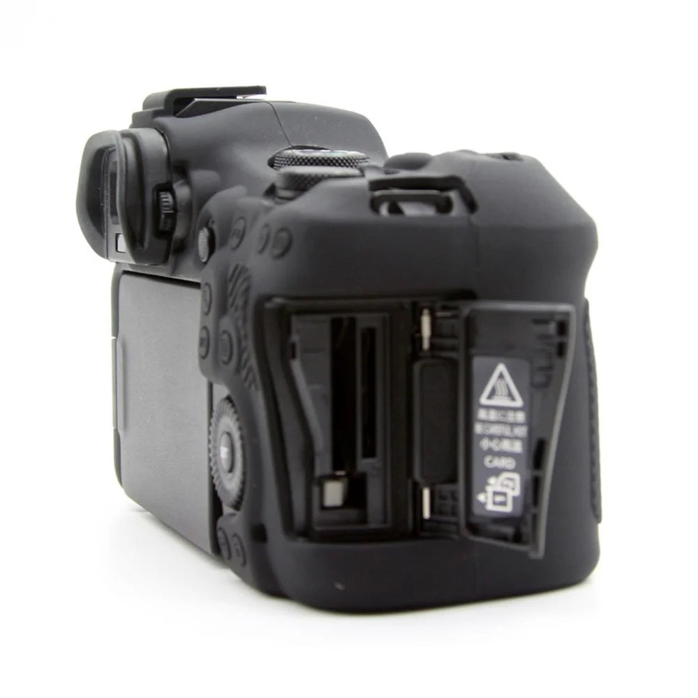 For Canon EOS R6 Mark III Glossy Camera Case Anti-Scratch Silicone Protective Cover - Black - 4