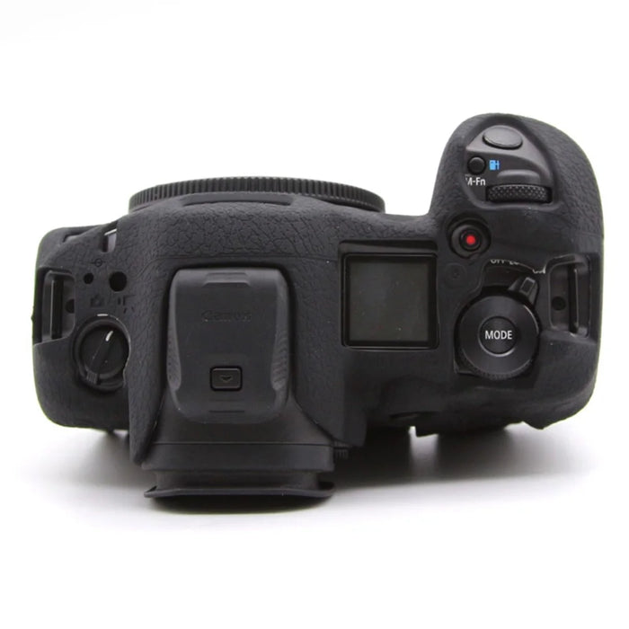 For Canon EOS R5 Mark II Textured Camera Case Anti-Scratch Silicone Protective Cover - Black - 3