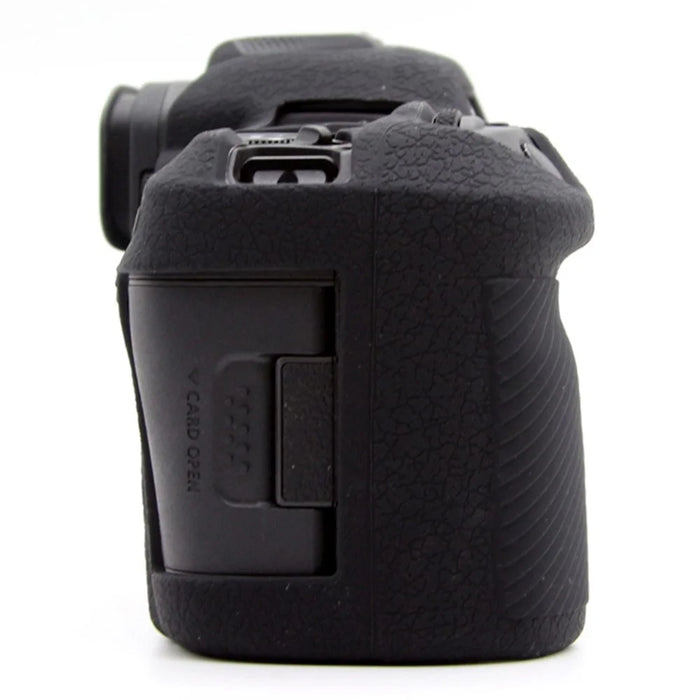 For Canon EOS R5 Mark II Textured Camera Case Anti-Scratch Silicone Protective Cover - Black - 5