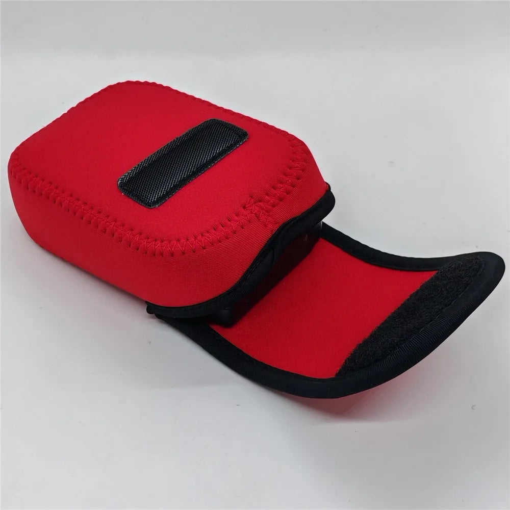 Carrying Case for Ricoh GR IV / GR III / GR II / GR Camera Inner Bag Shockproof Protective Pouch with Carabiner - Red - 3