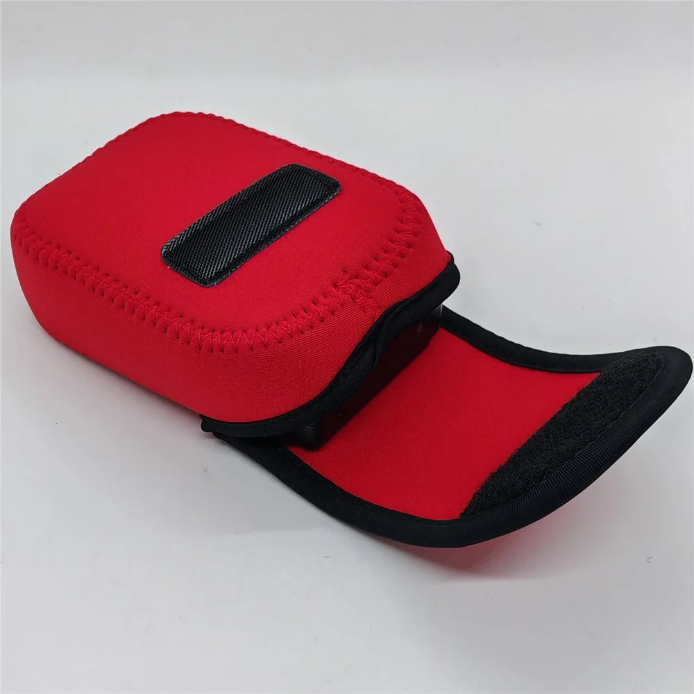 Carrying Case for Ricoh GR IV / GR III / GR II / GR Camera Inner Bag Shockproof Protective Pouch with Carabiner - Red - 4