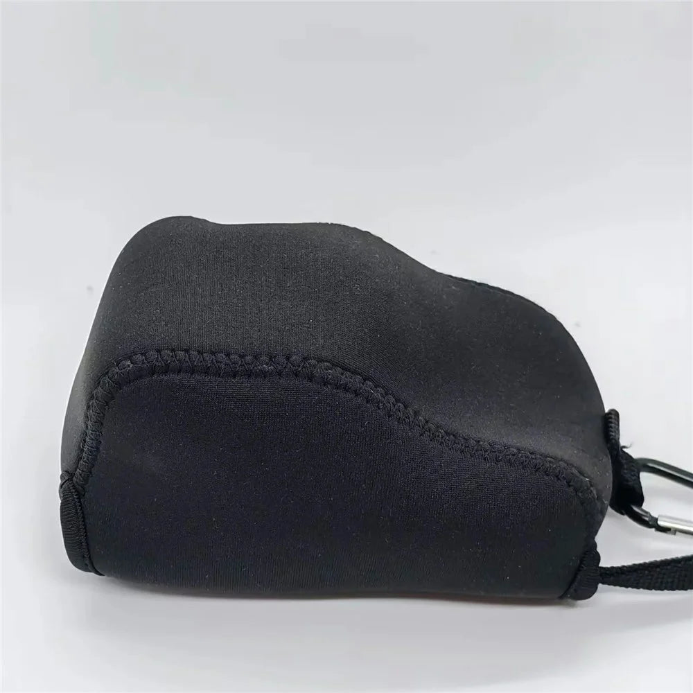 Camera Case for Panasonic GF7  /  GF8  /  GF9  /  GF10 Neoprene Protective Pouch Shockproof Waterproof Camera Bag with Carabiner - Black - 2