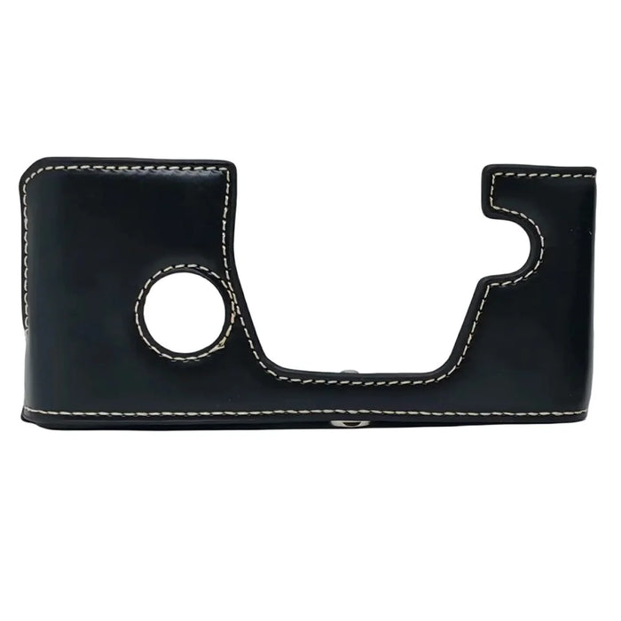 Half Bottom Camera Case for Olympus OM-3 Leather Opening Removable Battery Compatible Protective Camera Cover - Black - 1