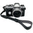Half Bottom Camera Case with Wrist Strap for Olympus OM-3 Leather Opening Removable Battery Compatible Protective Cover - Black - 1