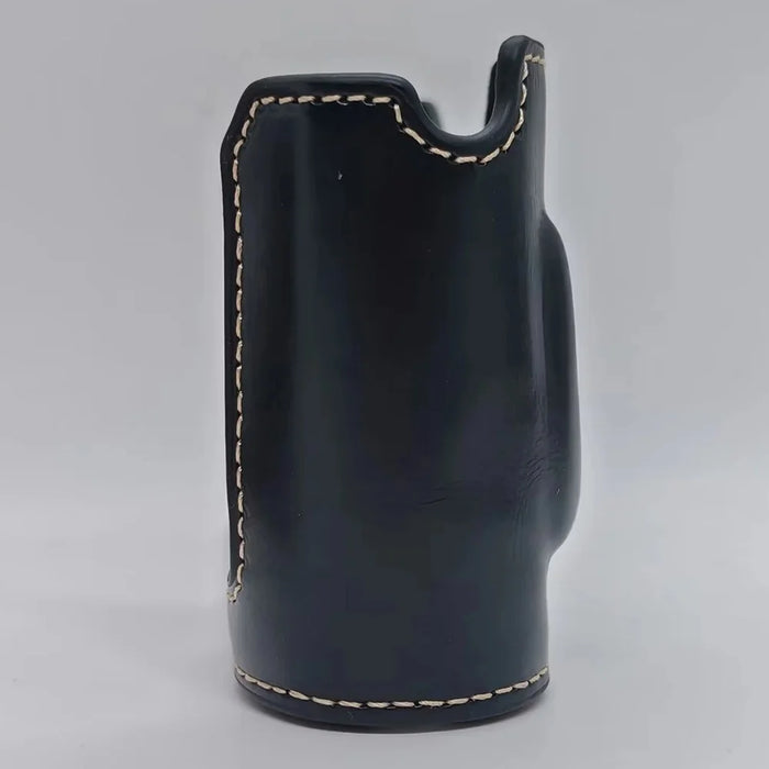 For Leica Q3 Camera Bottom Case with Hand Strap Battery Opening PU Leather Half Cover - Black - 5
