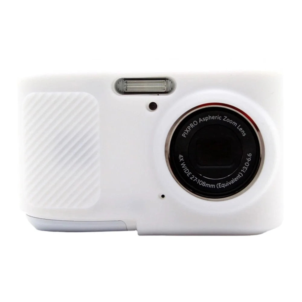 For KODAK PIXPRO FZ45 Camera Silicone Case Shockproof Soft TPU Guard Protective Cover - White - 1