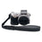 PU Leather Camera Half Case with Strap for Sony NEX-5  /  NEX-5C  /  NEX-5T  /  NEX-5R Camera Protective Cover with Battery Access Tripod Compatible Access - Black - 1