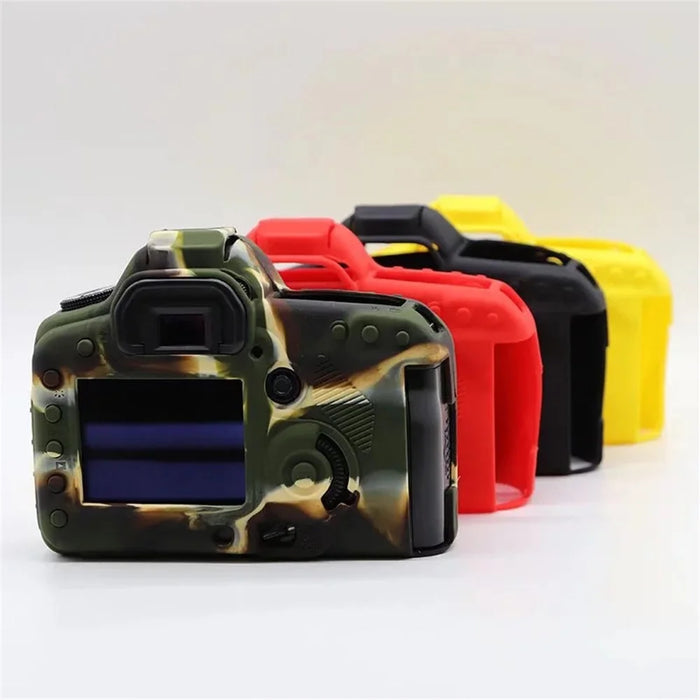 Silicone Case for Canon EOS 5D2 / 5D Mark II, DSLR Camera Bag Anti-scratch Protective Cover - Black - 7