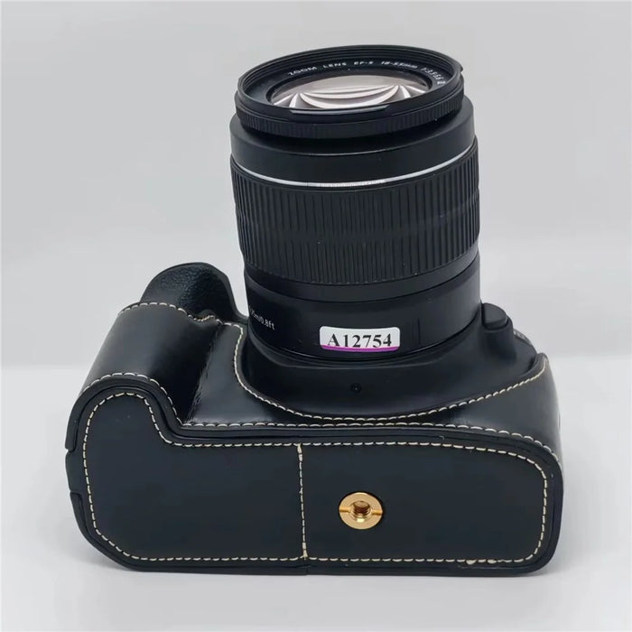 Camera Case for Canon EOS 500D  /  550D  /  1000D  /  1100D  /  1200D  /  1300D  /  1500D PU Leather Bottom Half Cover with Opening Battery Access - Black - 7