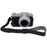 Camera Grip Case for Panasonic GF7  /  GF8  /  GF9  /  GF10 PU Leather Half Case with Wrist Strap Bottom Opening Design - Black - 1