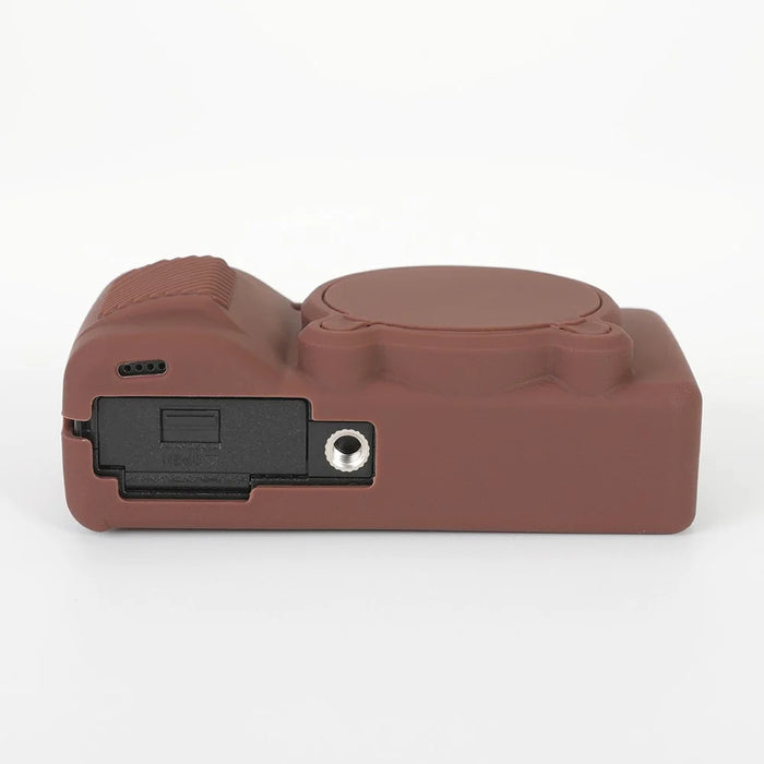 Silicone Case for Ricoh GR IV Camera Anti-Slip Soft TPU Protective Cover with Lens Cap - Brown - 5