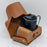 For Canon SX50 HS Camera Case PU Leather Retro Style Protective Cover with Shoulder Strap - Coffee - 6