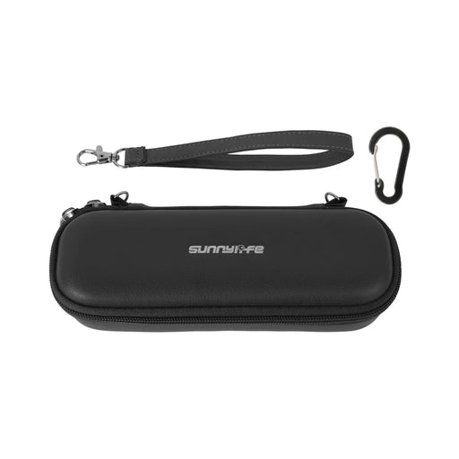 SUNNYLIFE OP4-B205 For DJI Osmo Pocket 4 / 3 Carrying Case Waterproof Leather Portable Storage Bag with Wrist Strap (without Shoulder Strap) - Black - 1