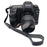 Half Case for Canon EOS 5D Mark II  /  Mark III  /  Mark IV Detachable Battery Design PU Leather Camera Grip Cover with Wrist Strap - Black - 1