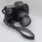 Half Case for Canon EOS 5D Mark II  /  Mark III  /  Mark IV Detachable Battery Design PU Leather Camera Grip Cover with Wrist Strap - Black - 3