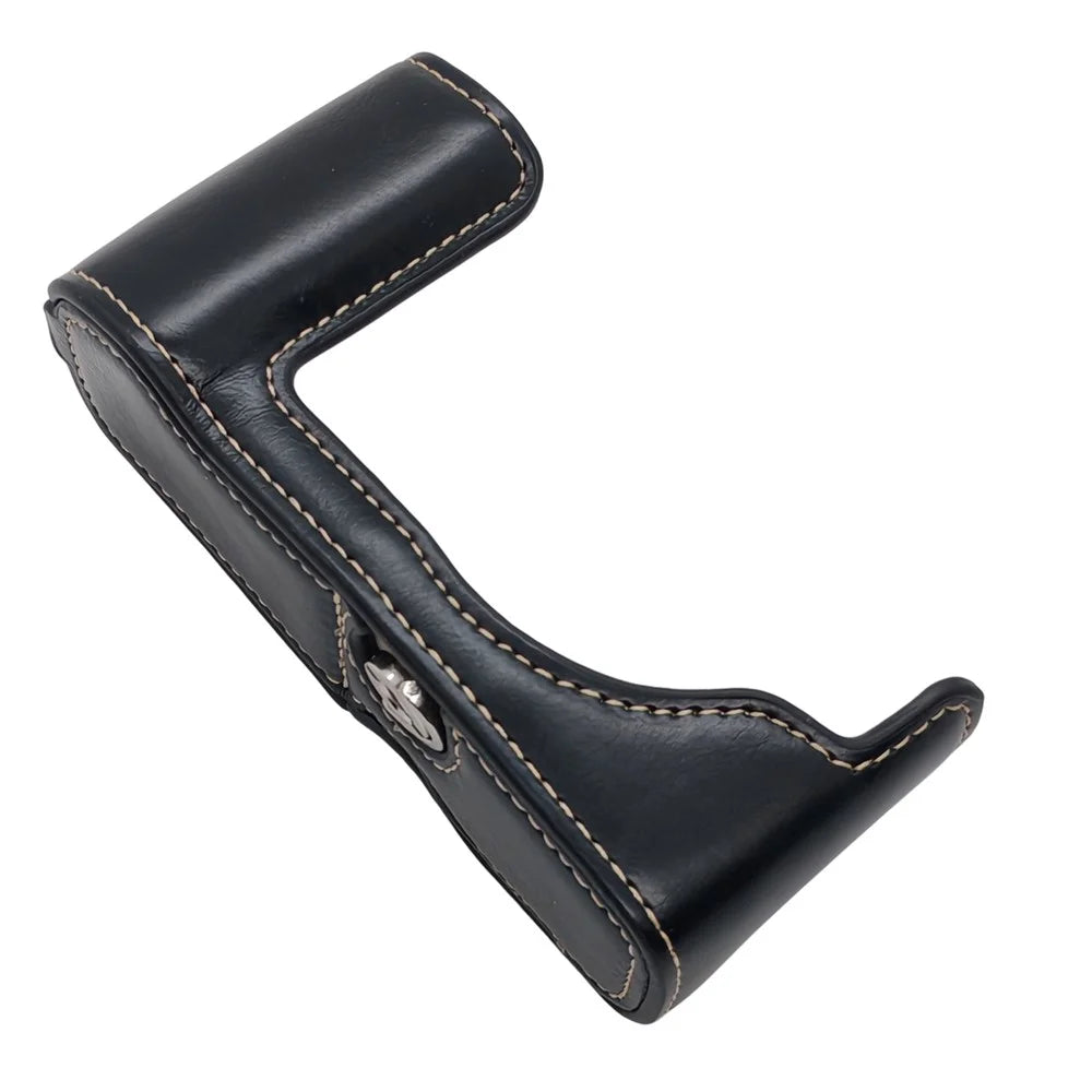 Camera Bottom Case for Olympus PEN E-P7 Battery Opening PU Leather Protective Half Cover - Black - 1