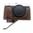 For Fujifilm X-E4 PU Leather Camera Bottom Case Battery Opening Design Protective Half Body Cover - Coffee - 3