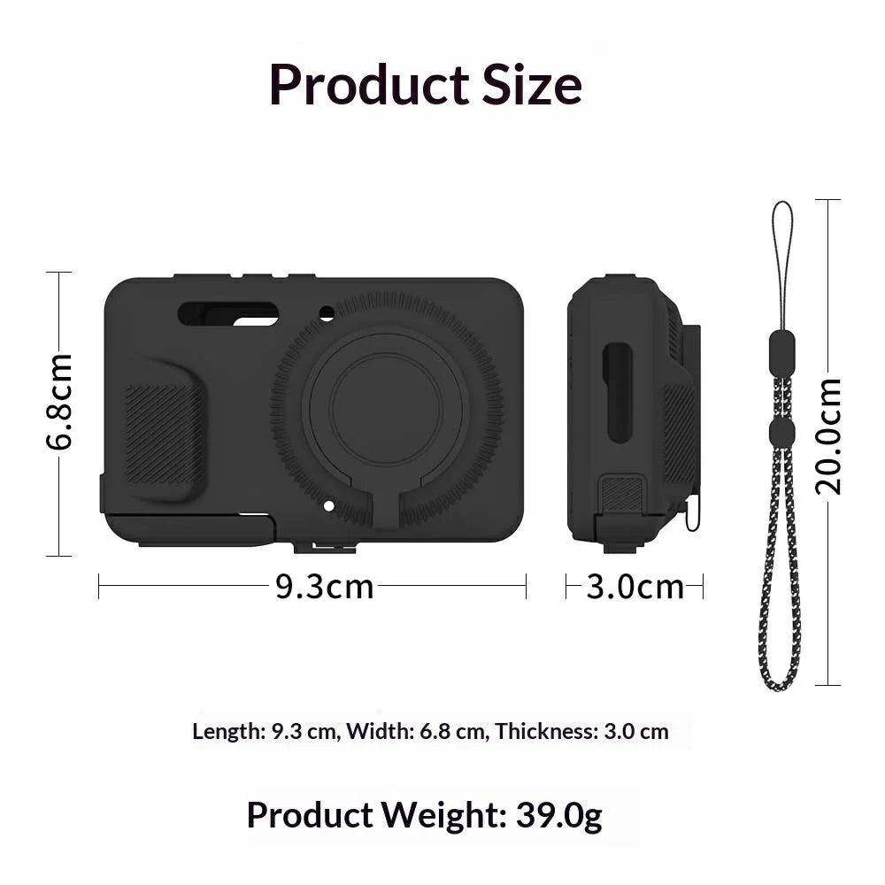 For Kodak Pixpro FZ55 Case Silicone Non-slip Anti-collision Camera Protective Cover with Wrist Strap - Pink - 6