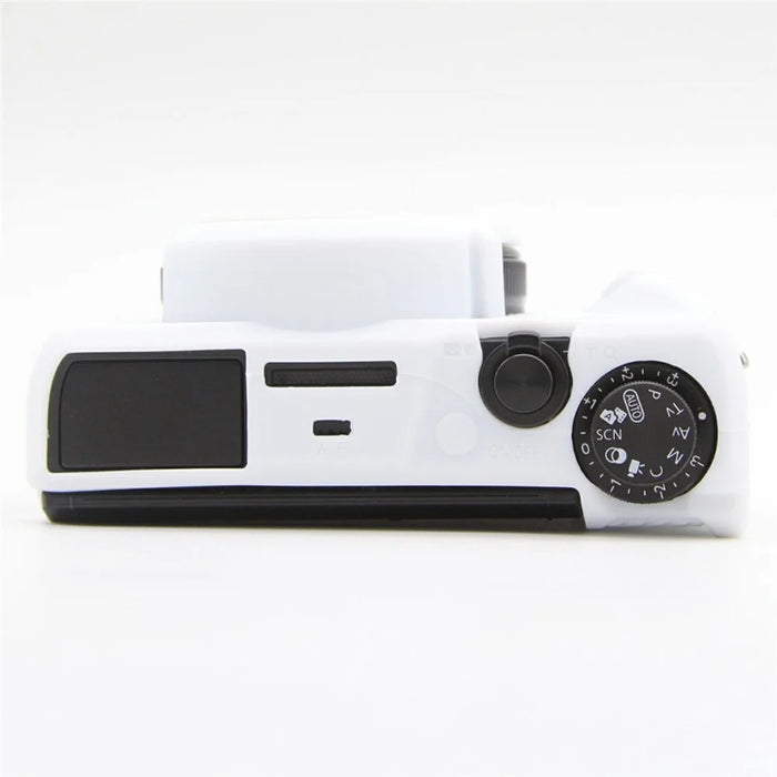 For Canon PowerShot G7 X Mark III Camera Silicone Case Dust-proof Protective Cover - White - 4