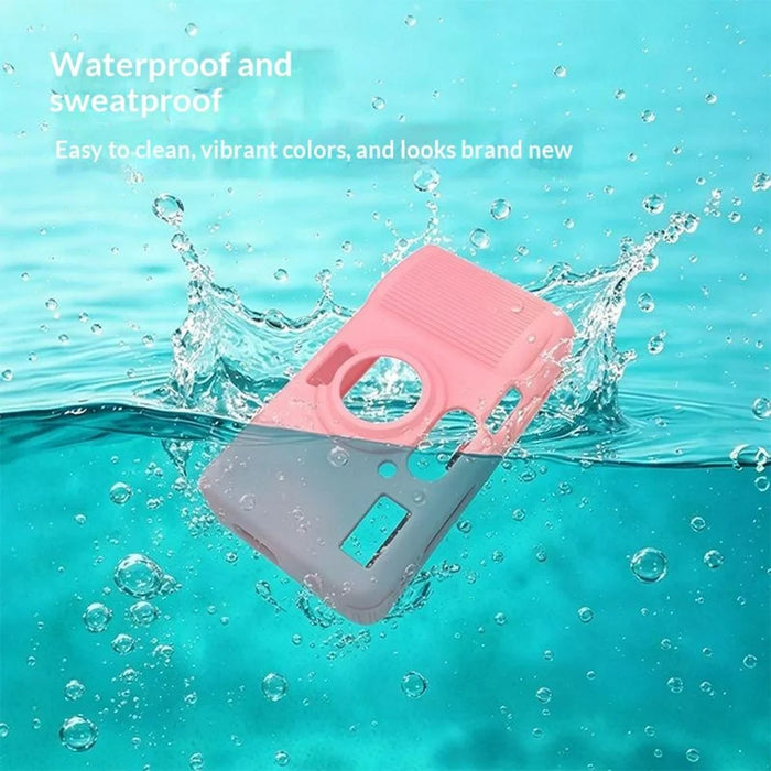 For Kodak Snapic A1 Silicone Case Shockproof Anti-slip Protective Cover with Wrist Strap - White - 3