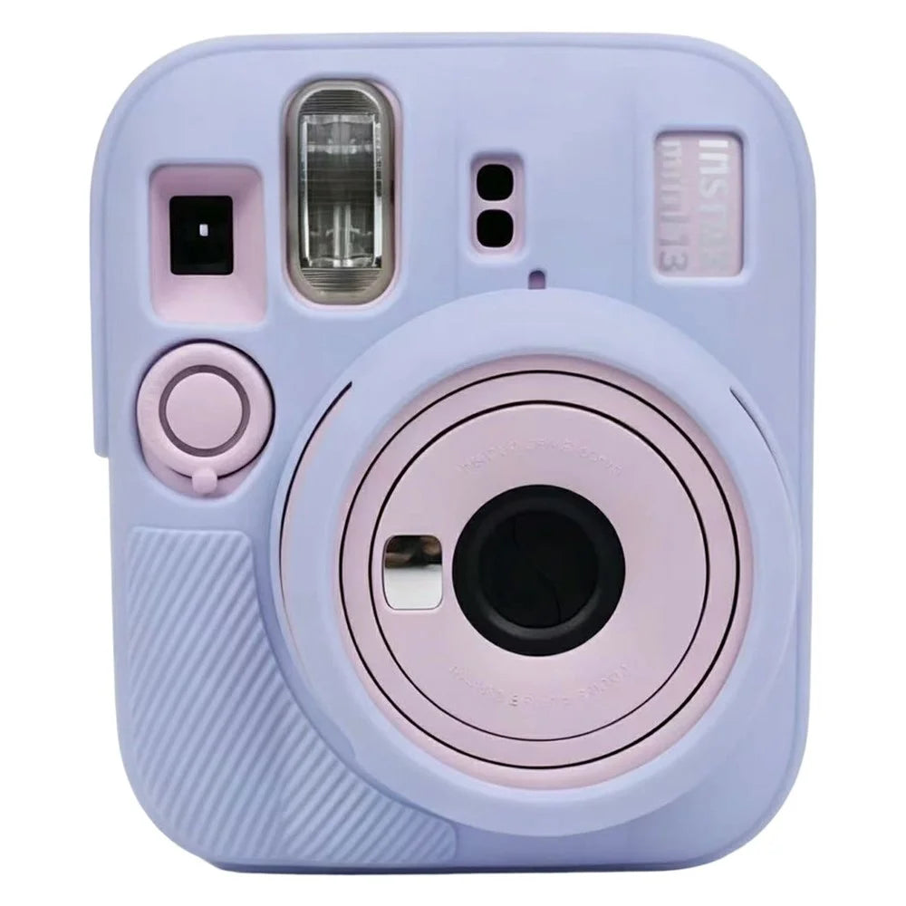 For Fujifilm Instax Mini 13 Soft Silicone Case Shockproof Protective Camera Cover with Anti-Slip Grip - Blue - 1