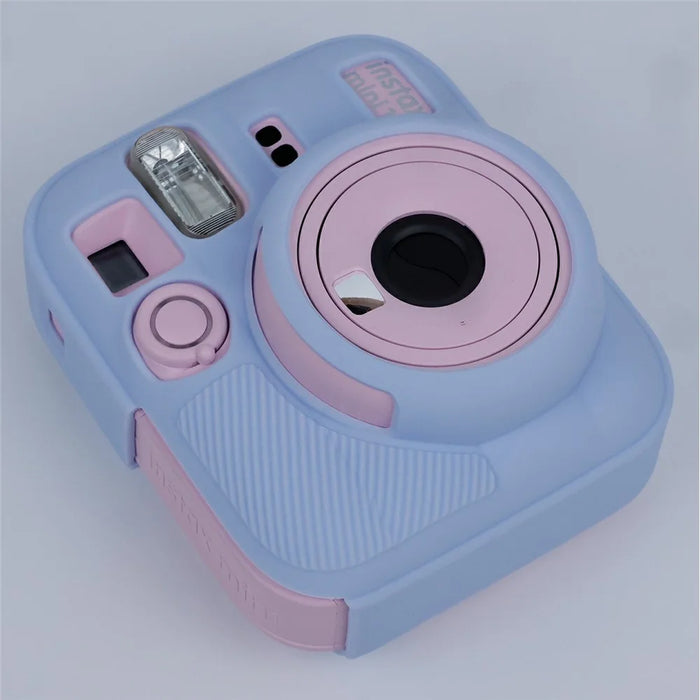 For Fujifilm Instax Mini 13 Soft Silicone Case Shockproof Protective Camera Cover with Anti-Slip Grip - Blue - 2