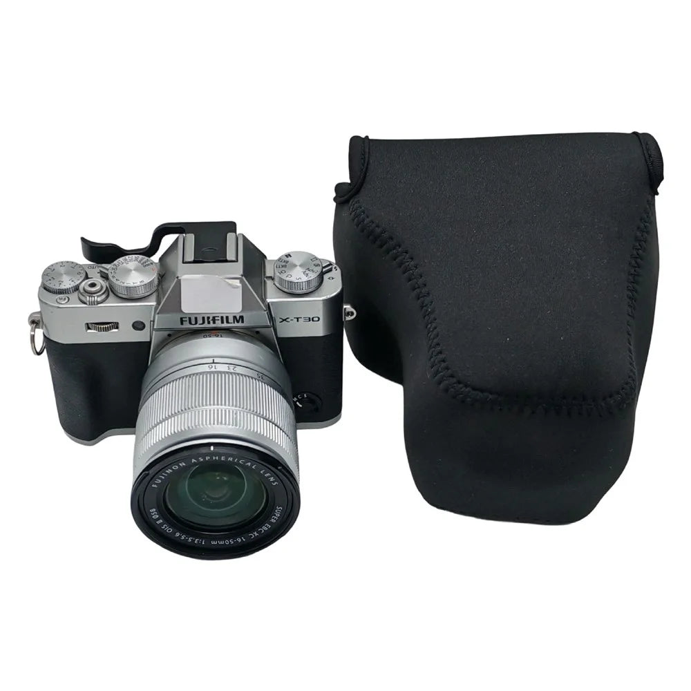 Camera Insert Bag for Fujifilm X-T30 III / X-T30 II / X-T30 / X-T20 / X-T10 Neoprene Quick Access Pouch - Black - 1